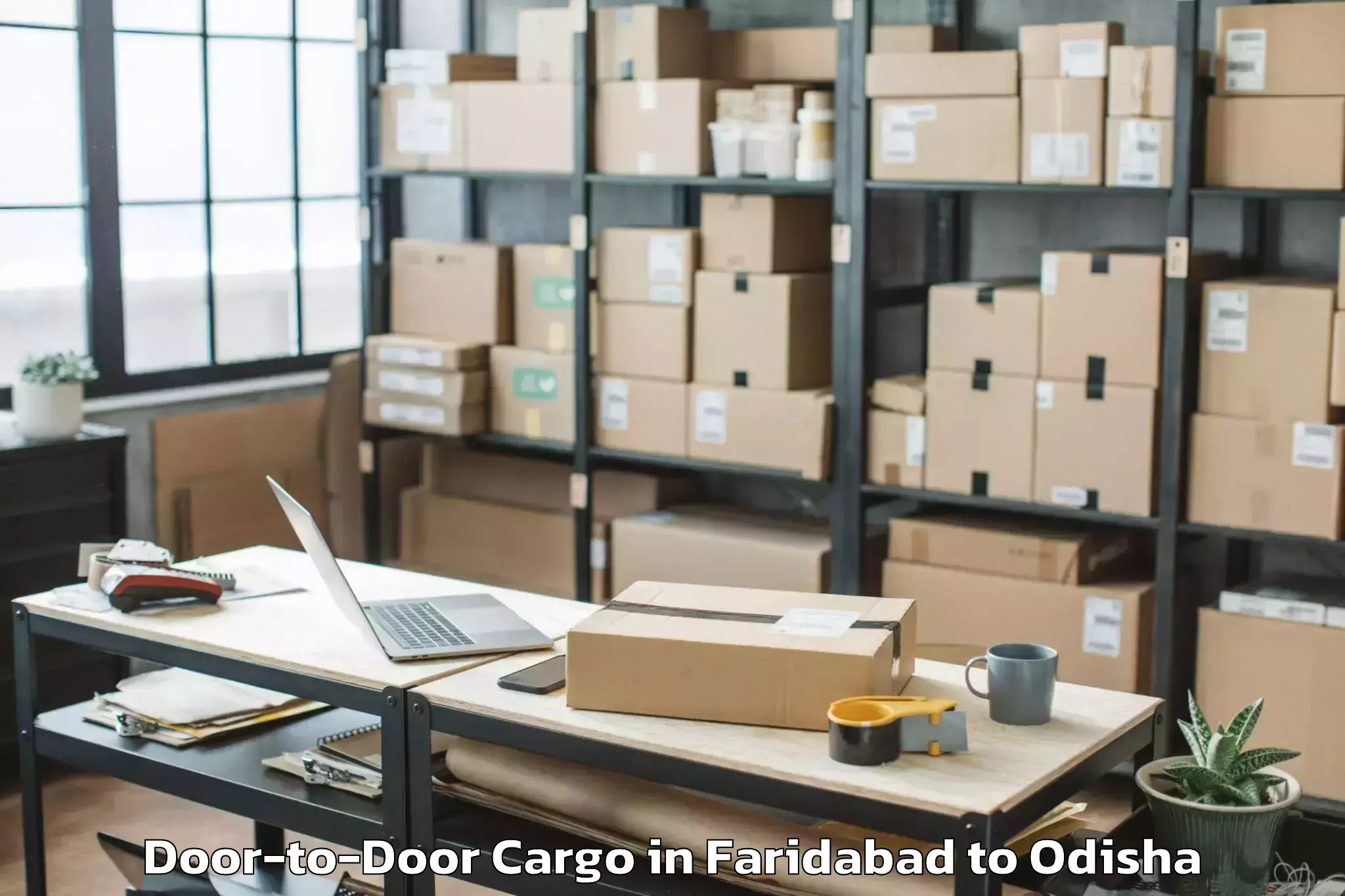 Top Faridabad to Umerkote Door To Door Cargo Available